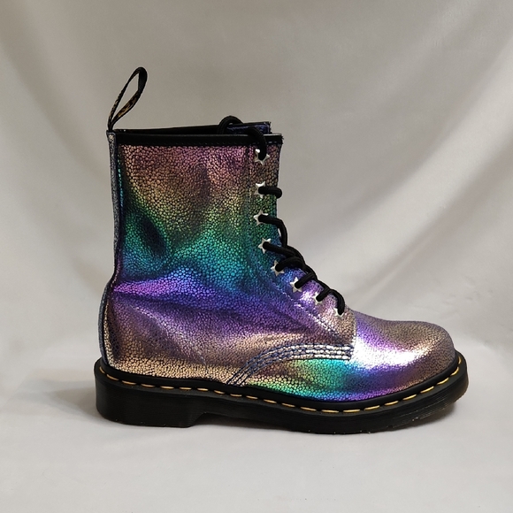 Dr. Martens Shoes - Dr. Martens 1460 Rainbow Combat Boots (W Size 8)